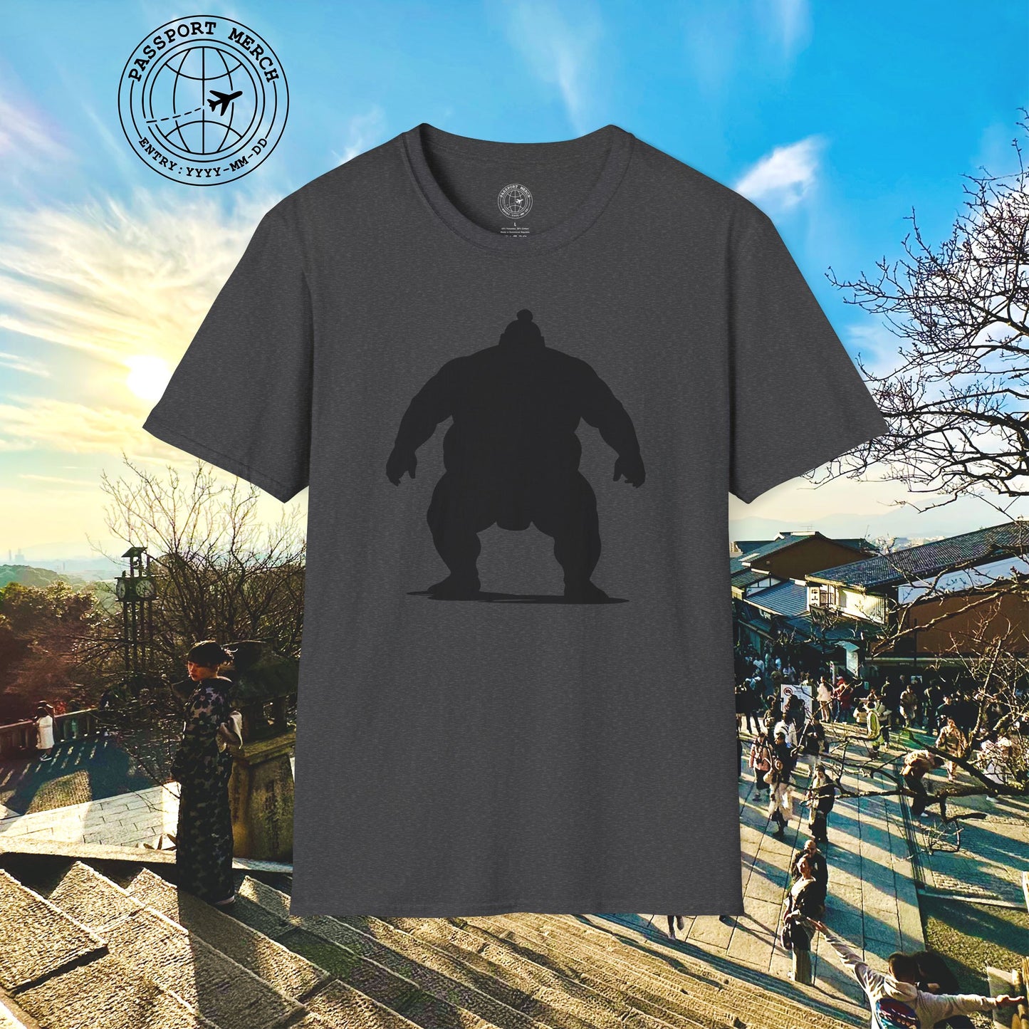 Minimalist Sumo Silhouette, Japan T-Shirt