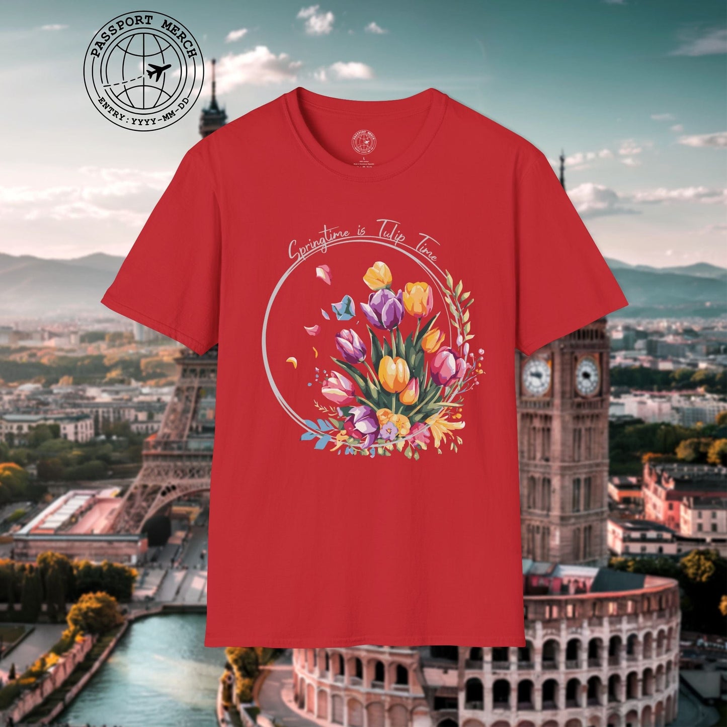 Springtime is Tulip Time in Holland T-Shirt