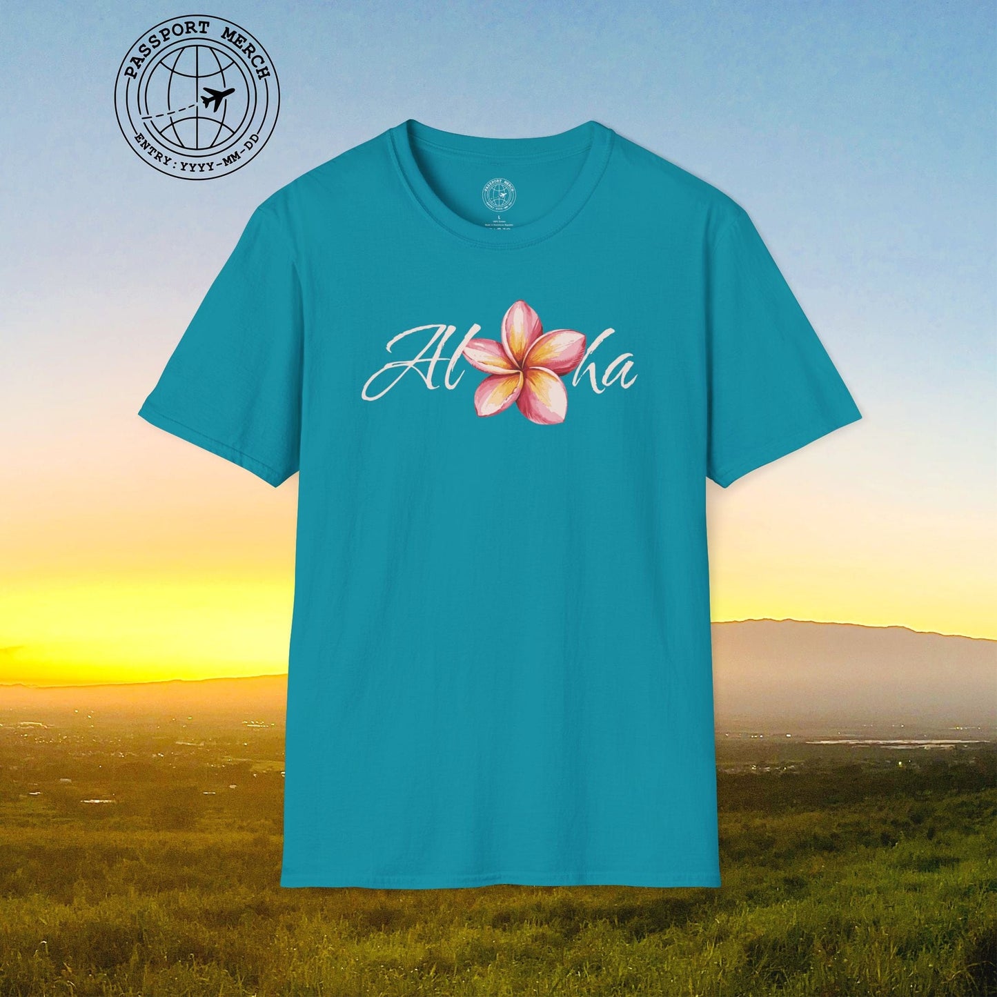 Aloha Watercolor Plumeria, Hawaii T-Shirt