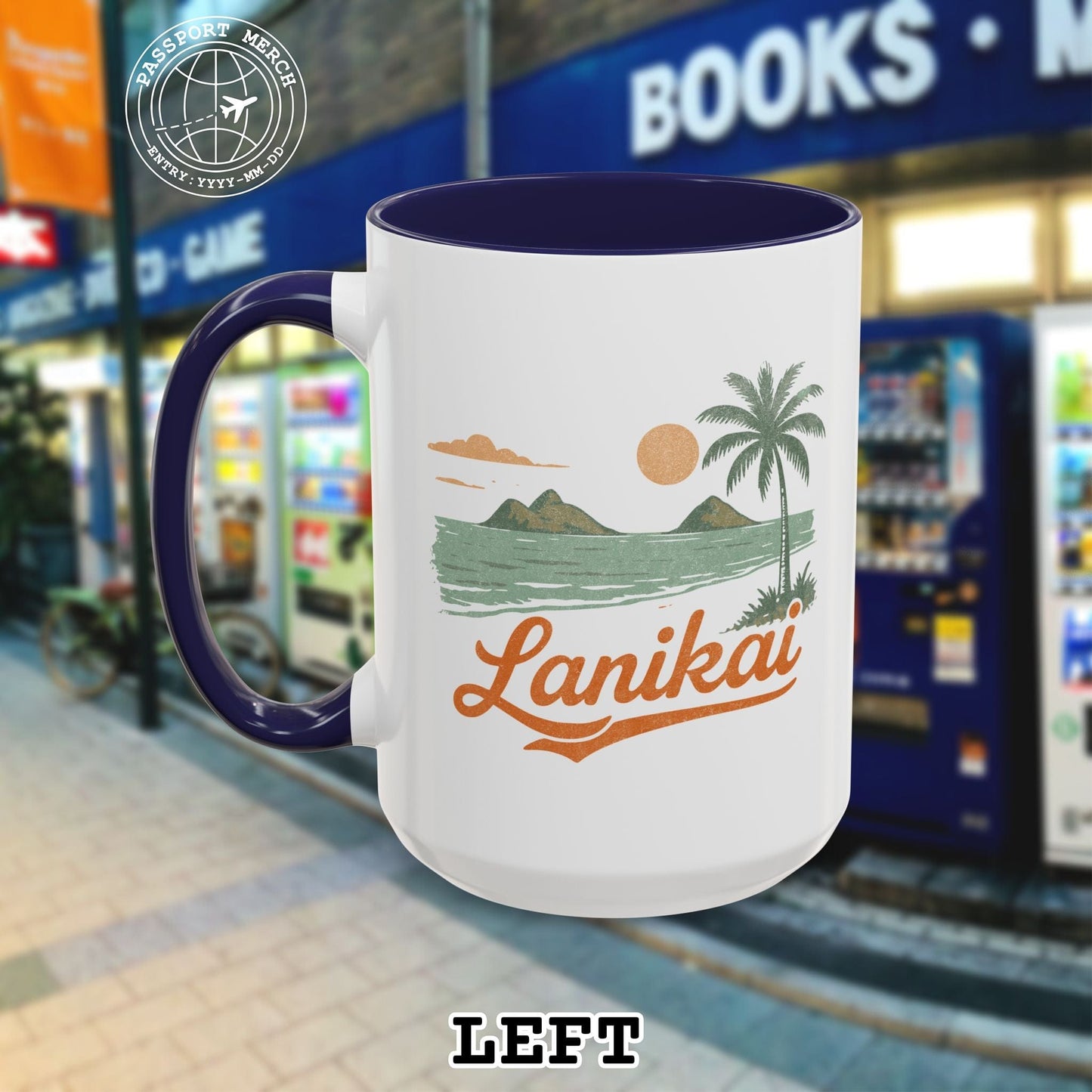 Vintage Lanikai, Oahu, Hawaii 15oz Mug