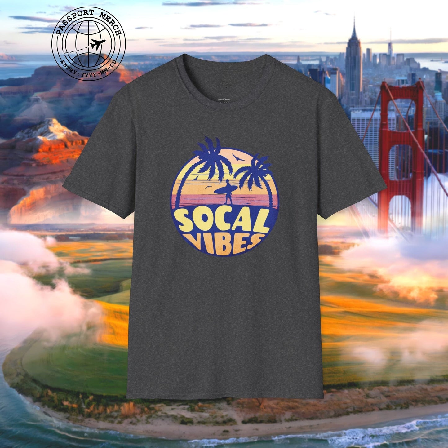 Retro SoCal Vibes, California T-Shirt