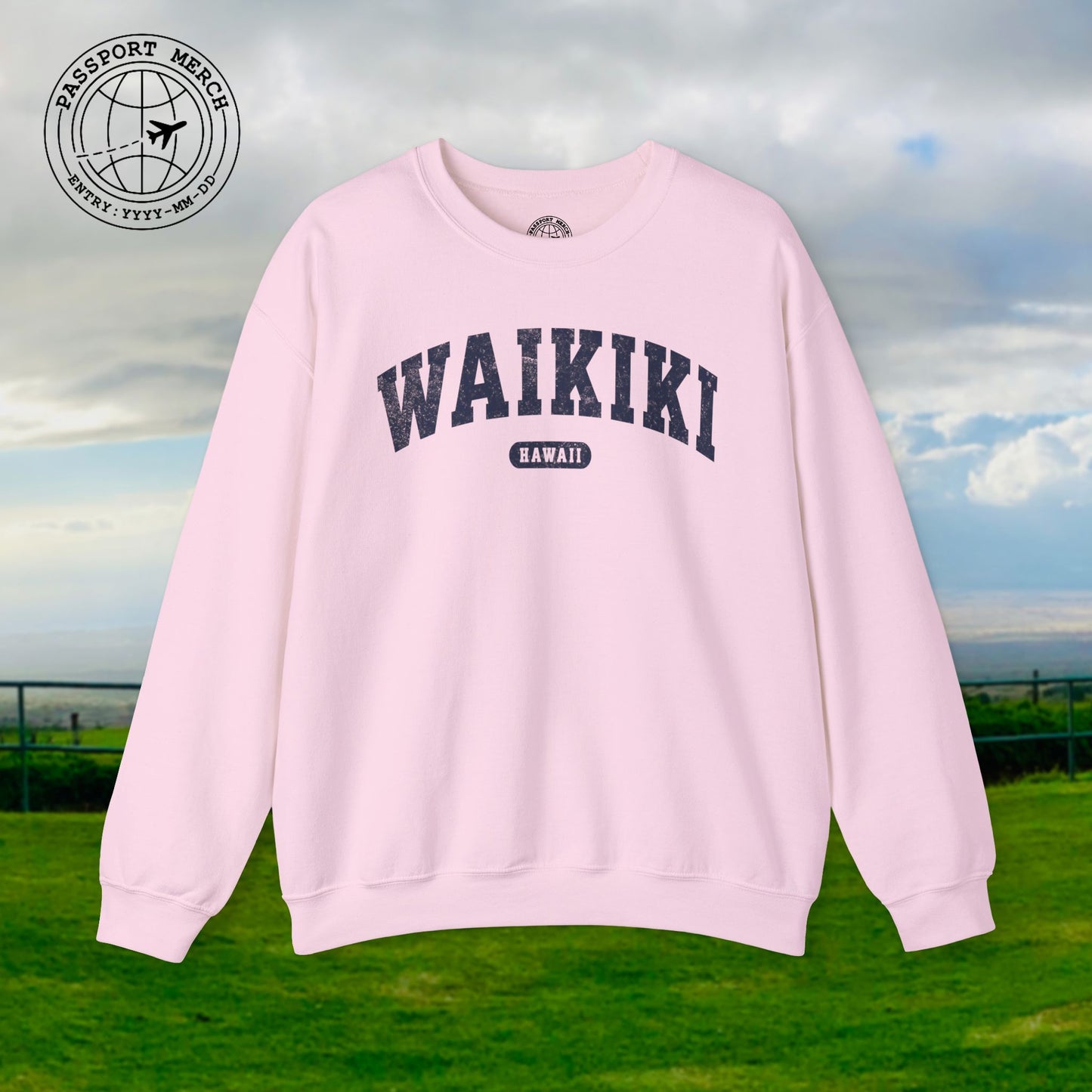Classic Athletic (Bucket List Edition), Waikiki, Hawaii Crewneck