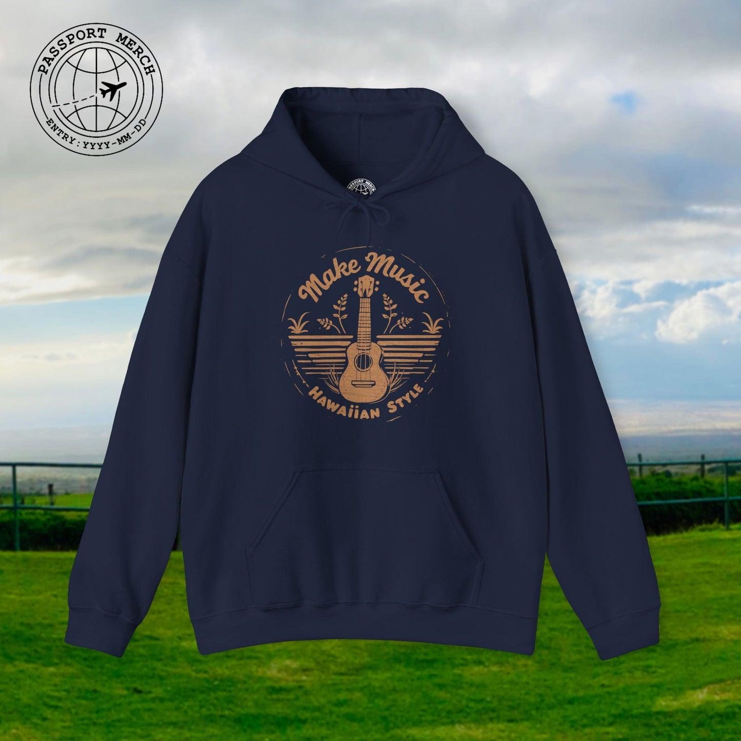 Make Music Hawaiian Style Hoodie
