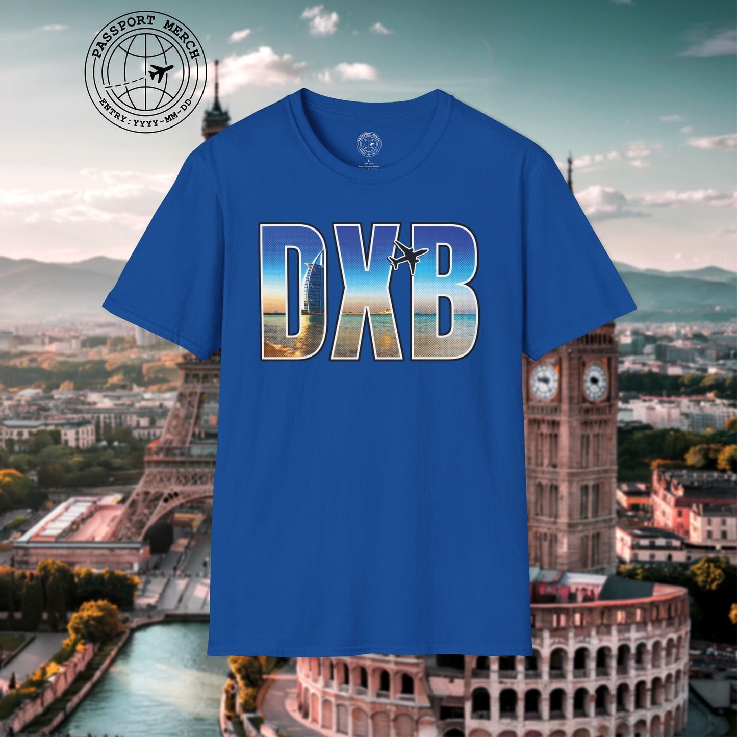 Airport Window Dubai United Arab Emirates DXB T-Shirt