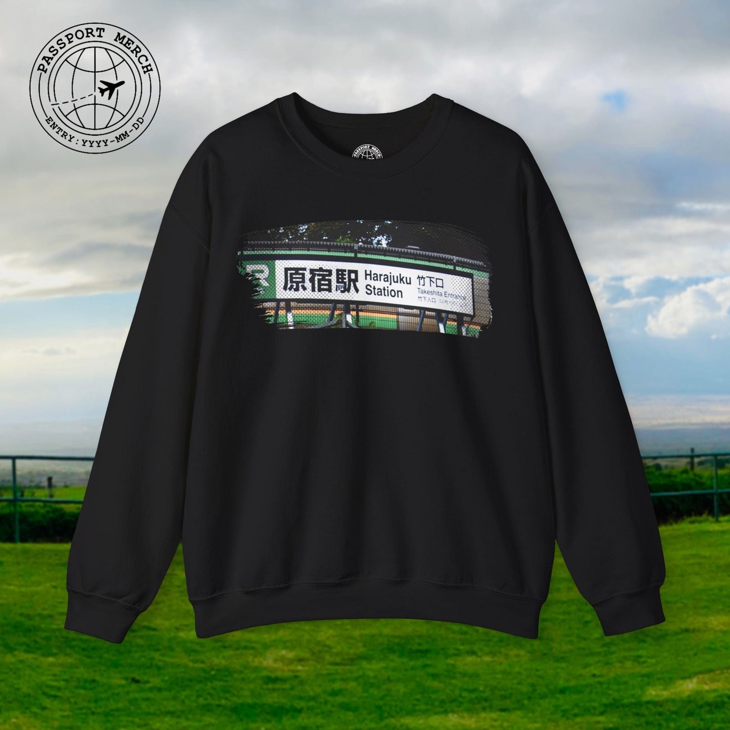Signs of Wanderlust, Takeshita Street Harajuku Japan Crewneck