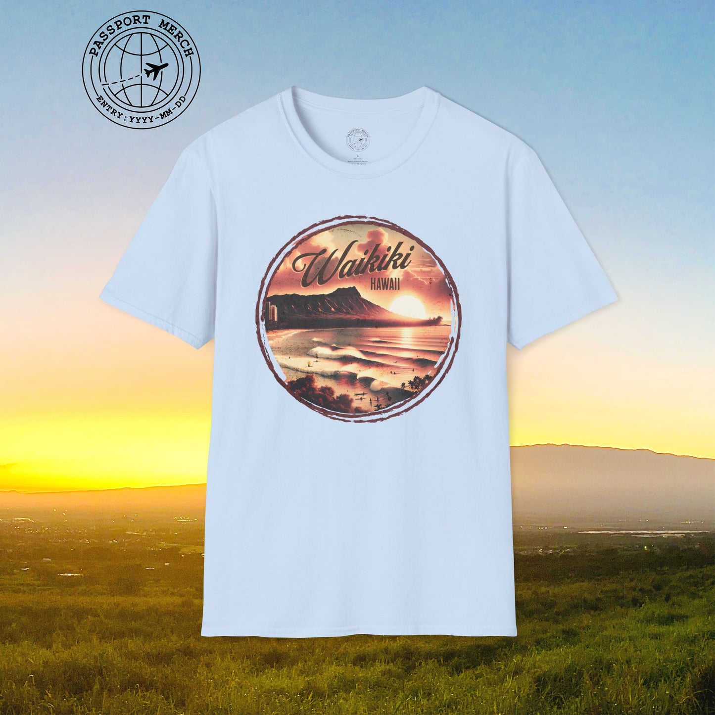 Vintage Nostalgia, Waikiki, Hawaii T-Shirt