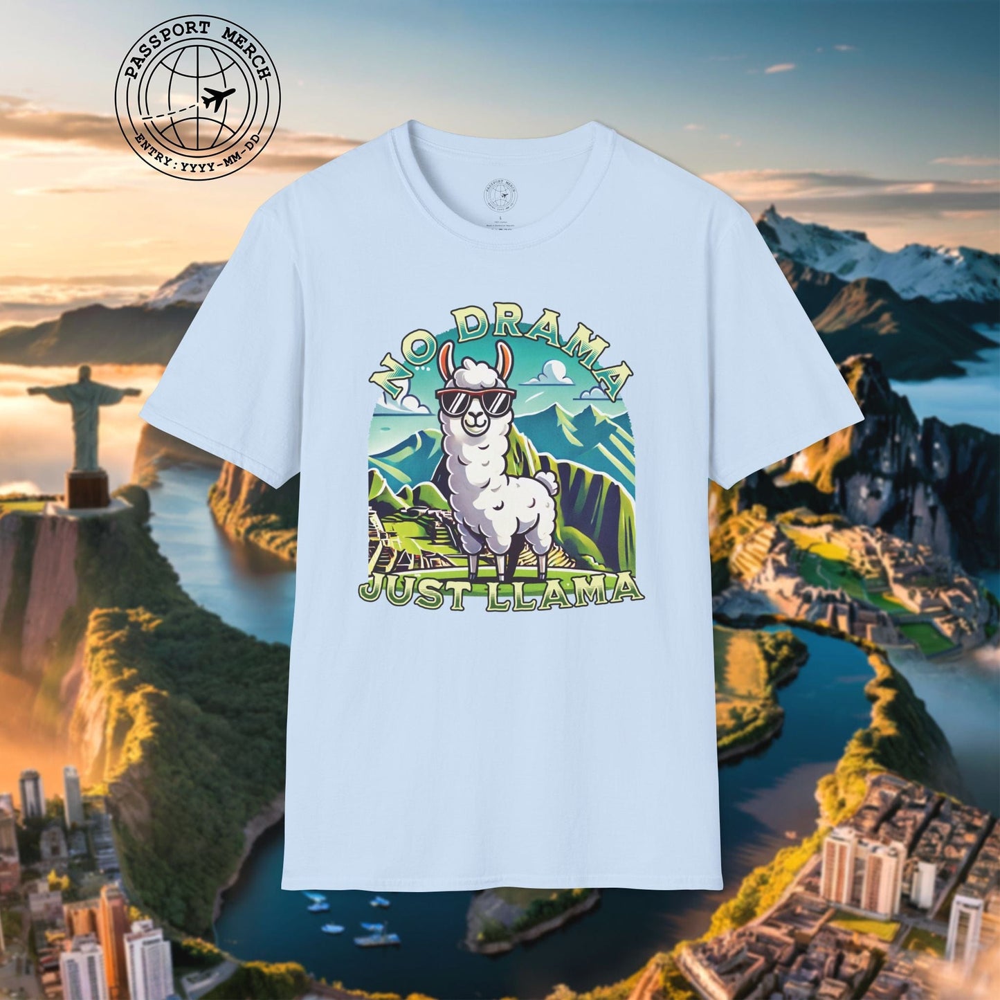 No Drama Just Llama Machu Picchu Peru T-Shirt