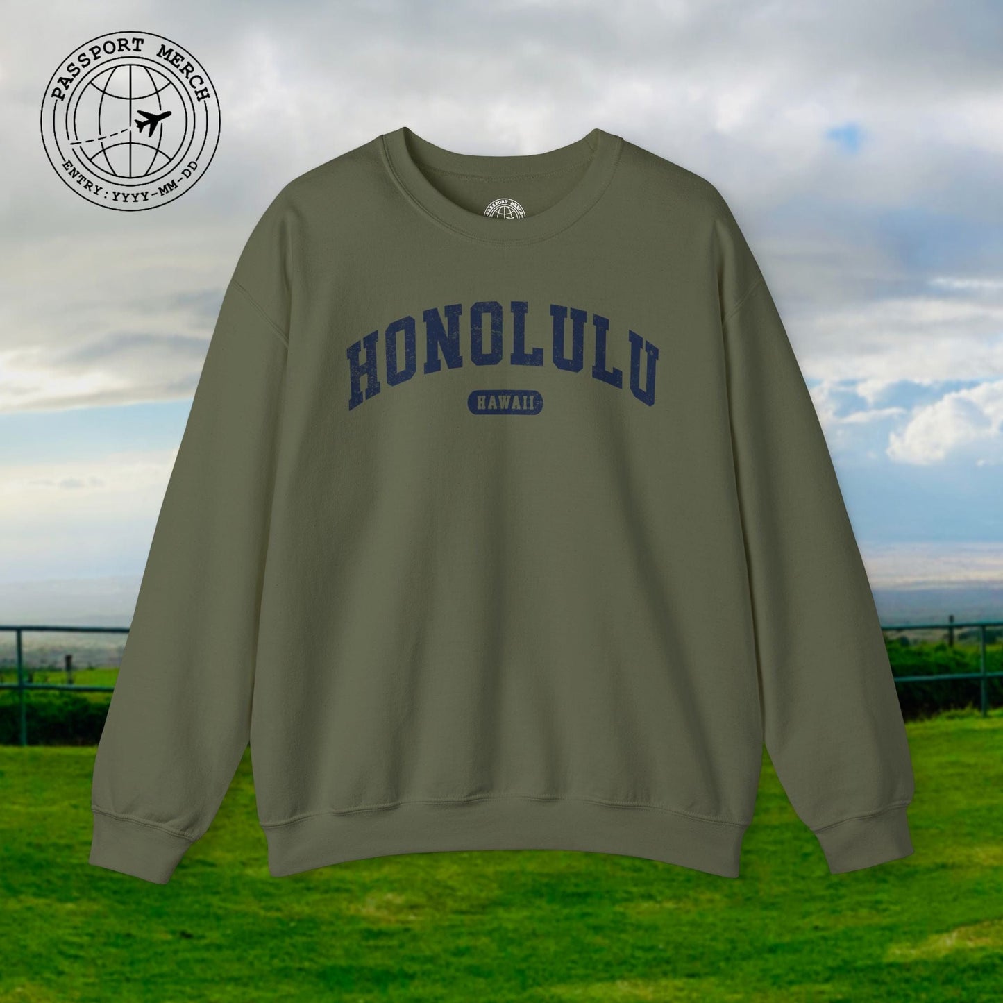 Classic Athletic, Honolulu, Hawaii (Fan Service) Crewneck