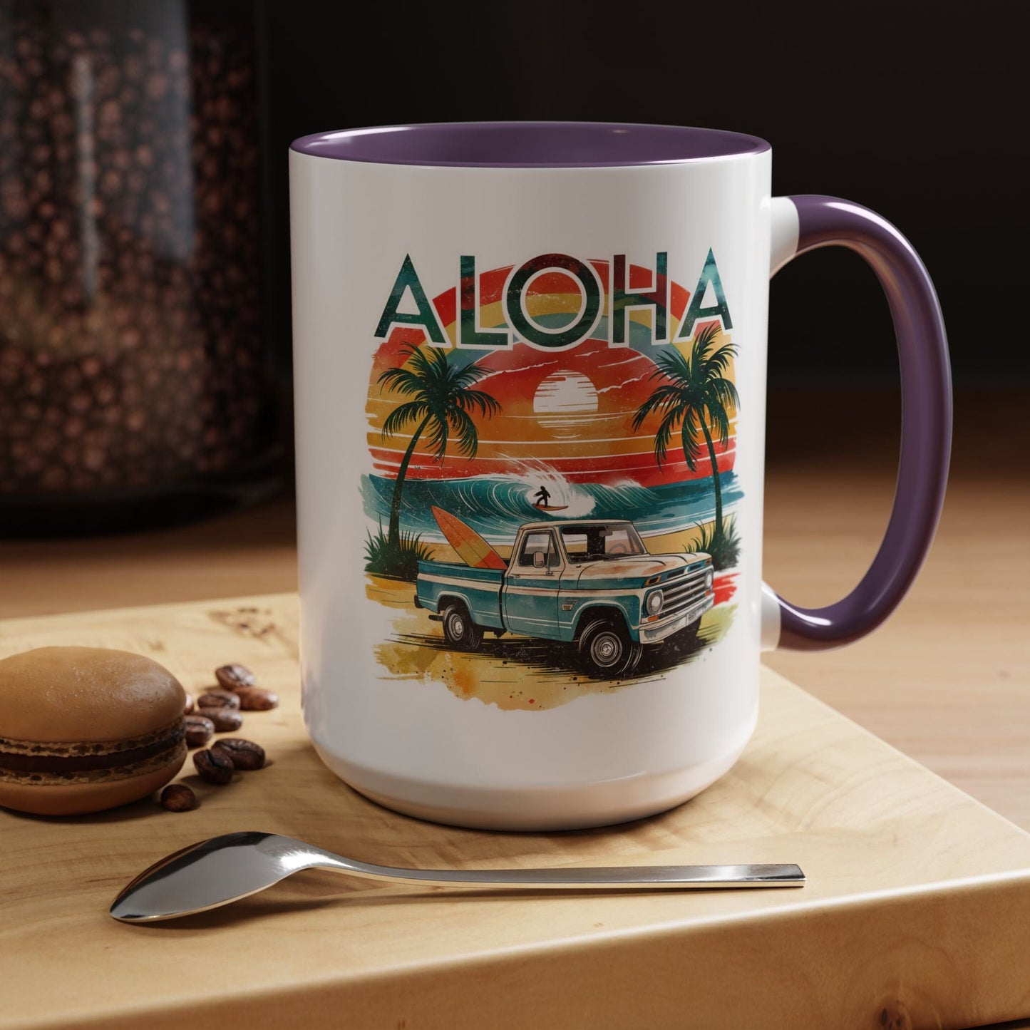 Retro Truck Hawaii Aloha 15oz Mug