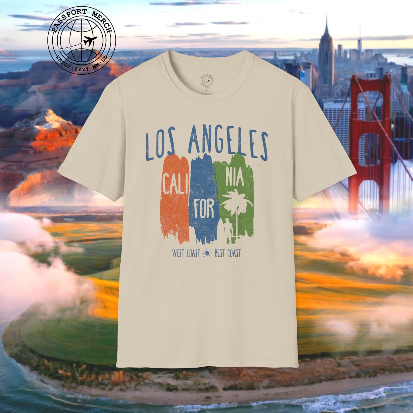 Los Angeles, West Coast Best Coast California T-Shirt