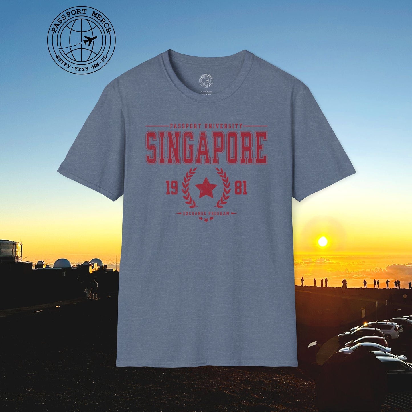 Vintage Passport University, Singapore T-Shirt
