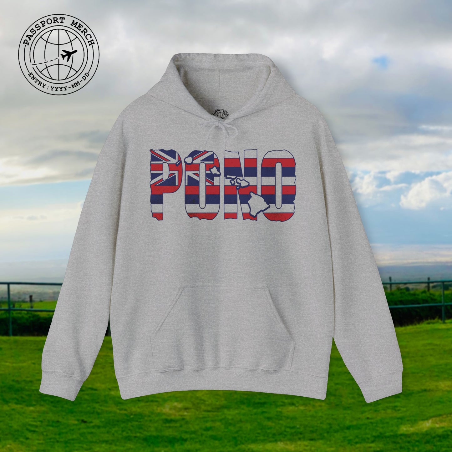 Hawaii Pono Letter Flag Hoodie