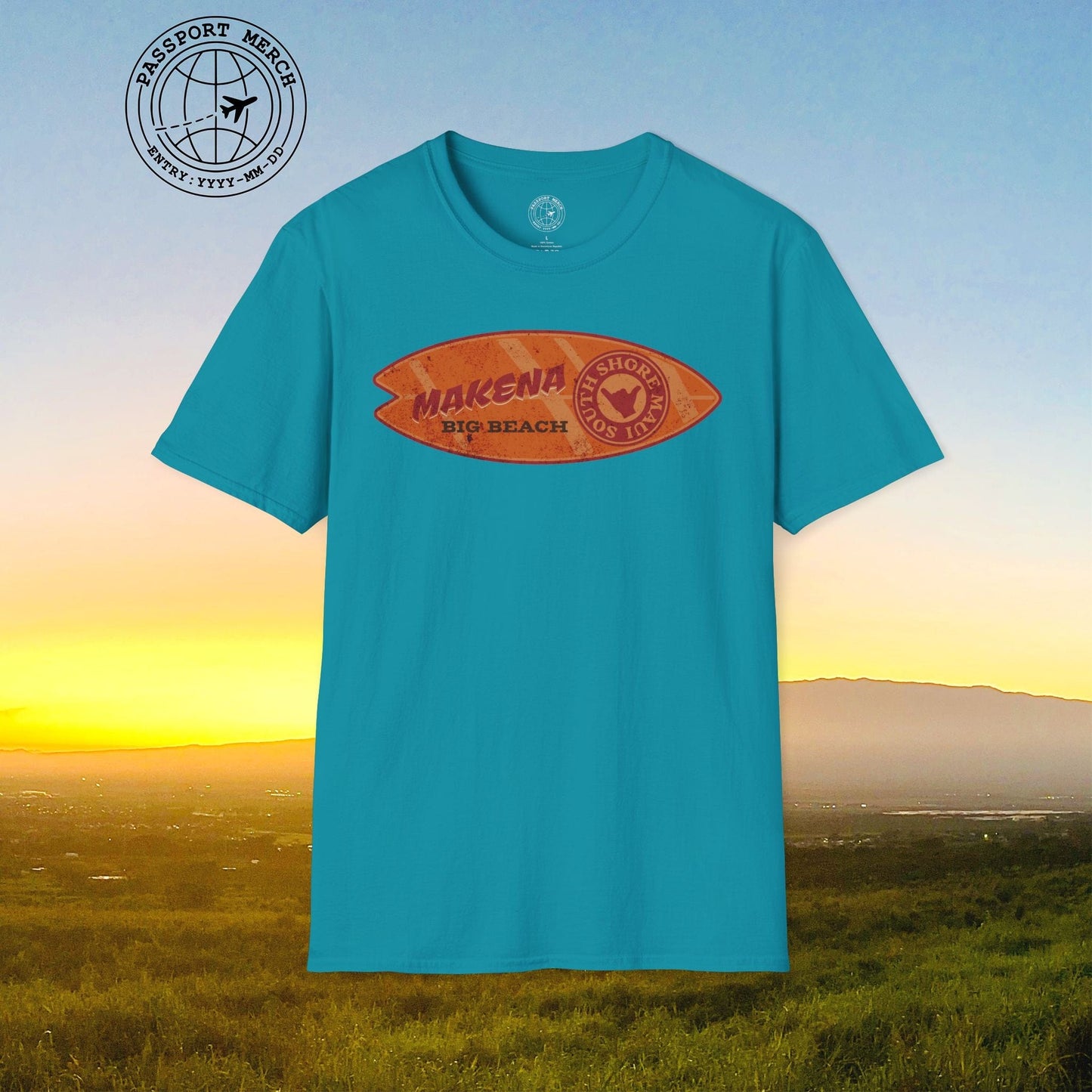 Makena Big Beach Maui Skim Board Hawaii T-Shirt