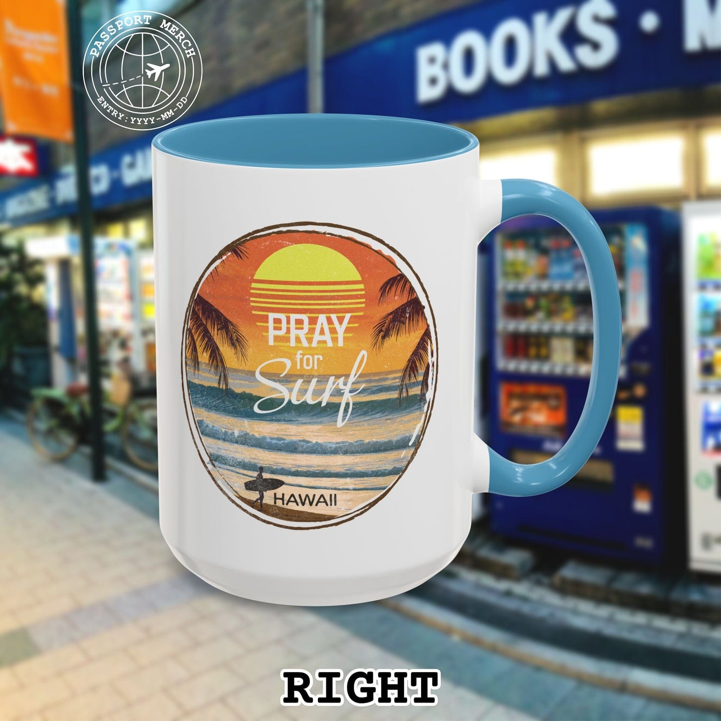 Pray for Surf Hawaii 15oz Mug