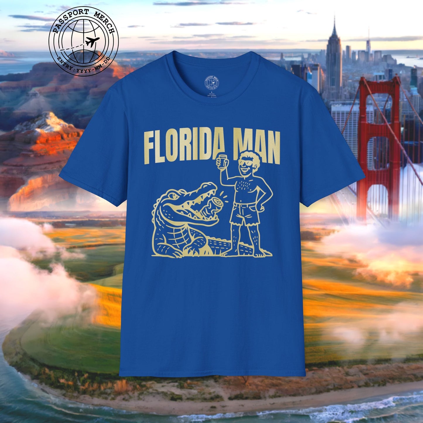 Florida Man Uses Alligator to Open Beer Can T-Shirt