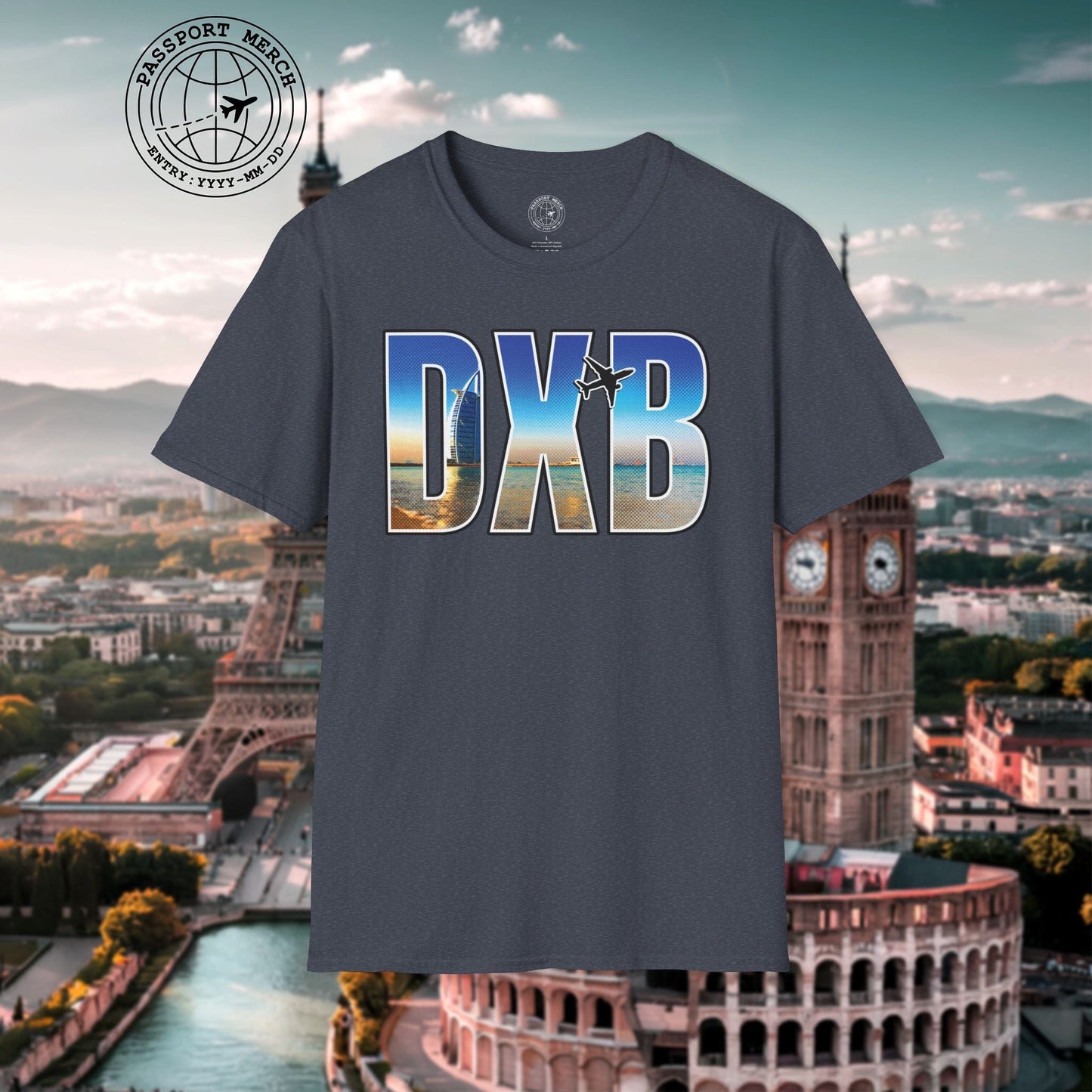 Airport Window Dubai United Arab Emirates DXB T-Shirt