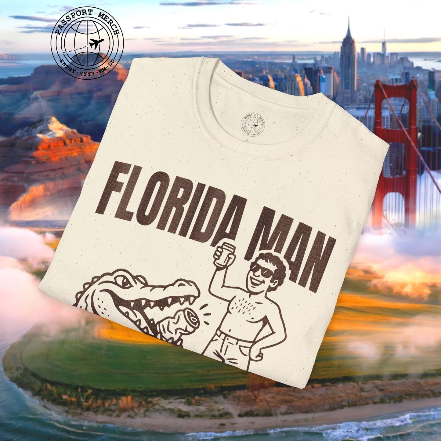 Florida Man Uses Alligator to Open Beer Can T-Shirt