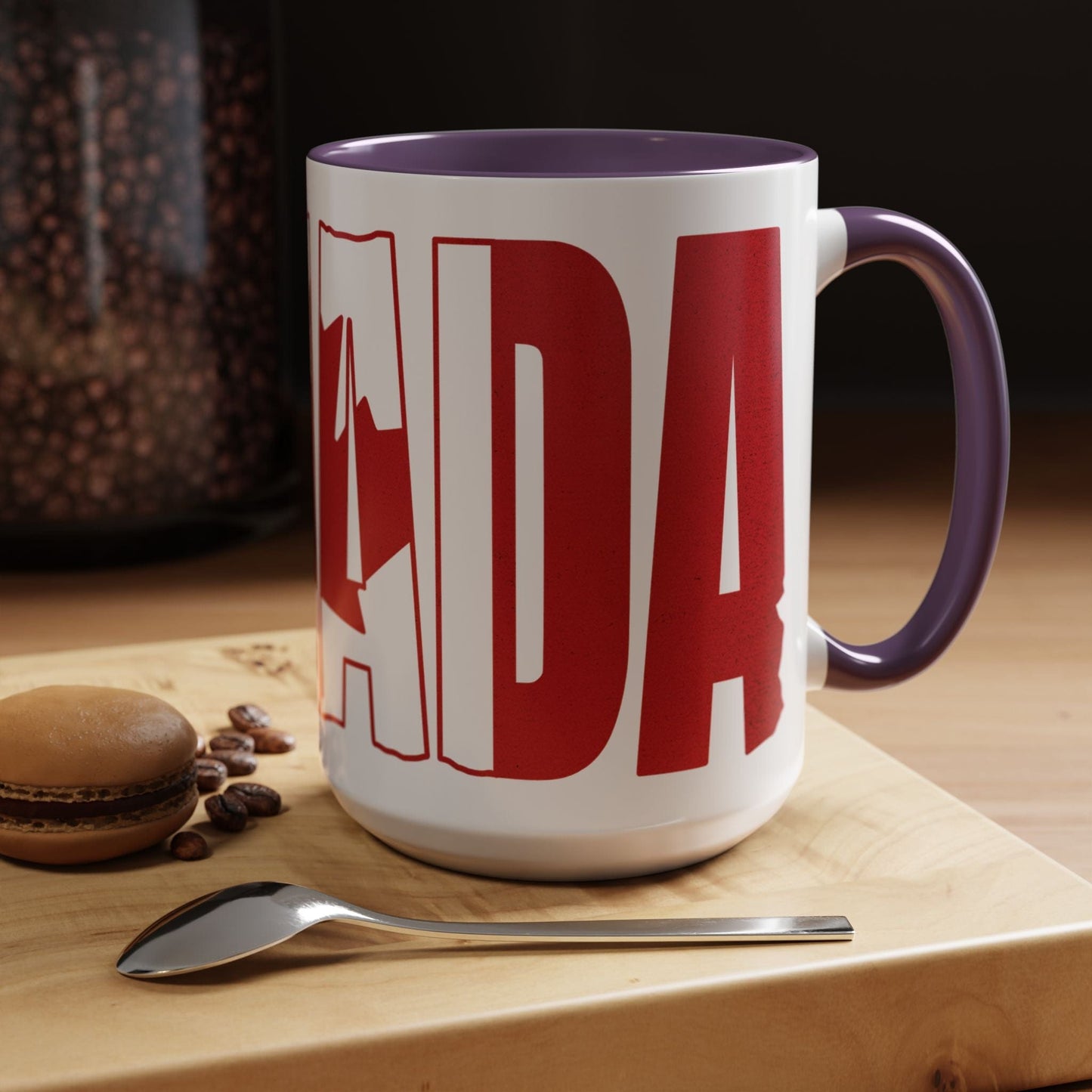 Vintage Canada Patriotism Letter Flag 15oz Mug
