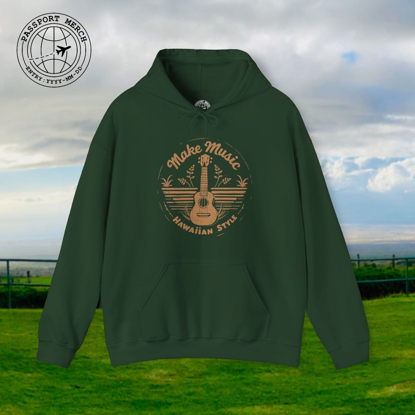 Make Music Hawaiian Style Hoodie