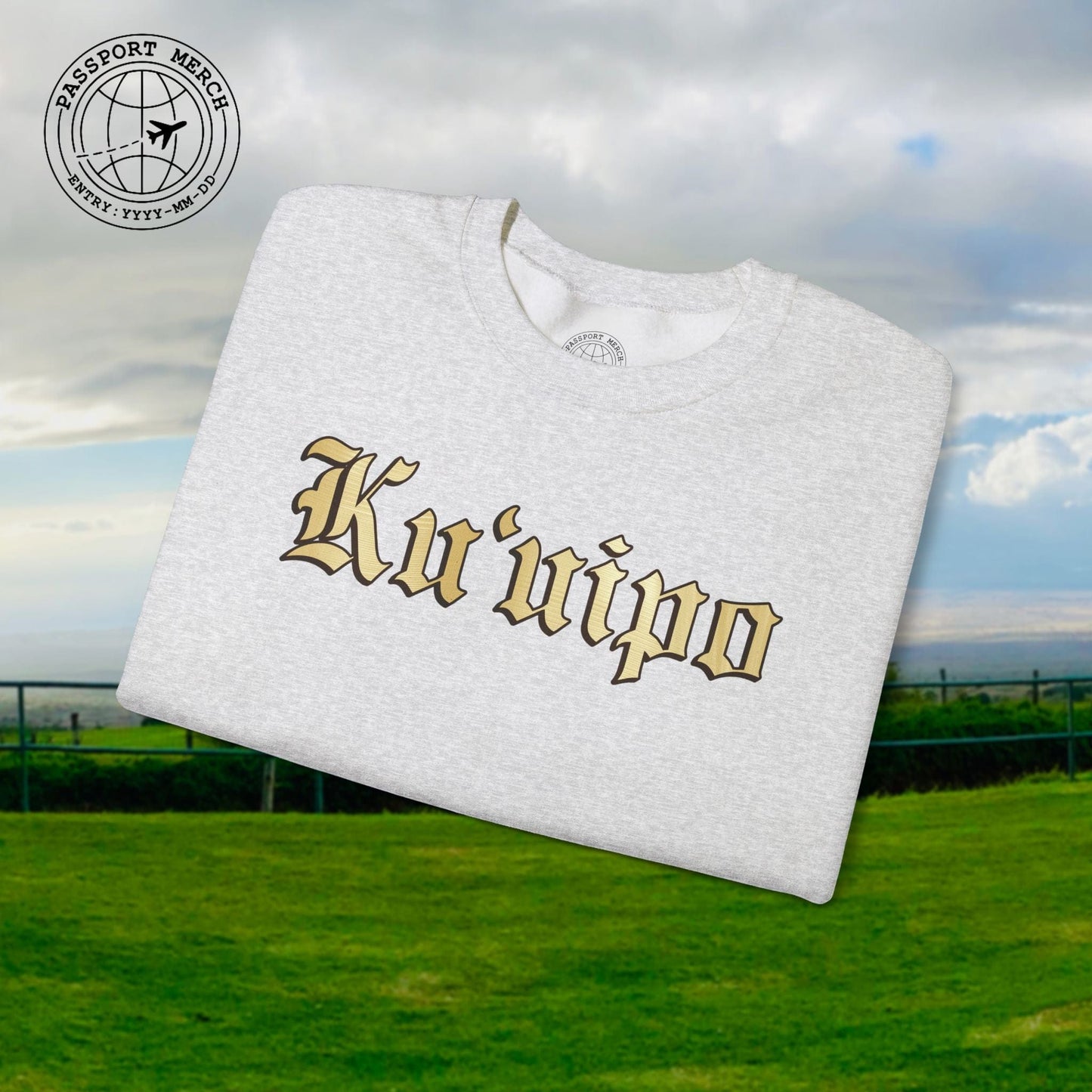 24-Karat Gold Ku'uipo (Hawaiian Jewelry Style) Crewneck