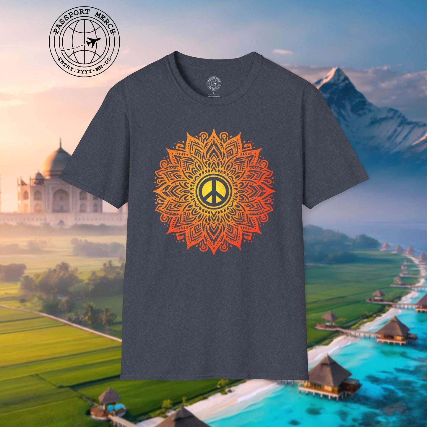Peace Mandala India T-Shirt