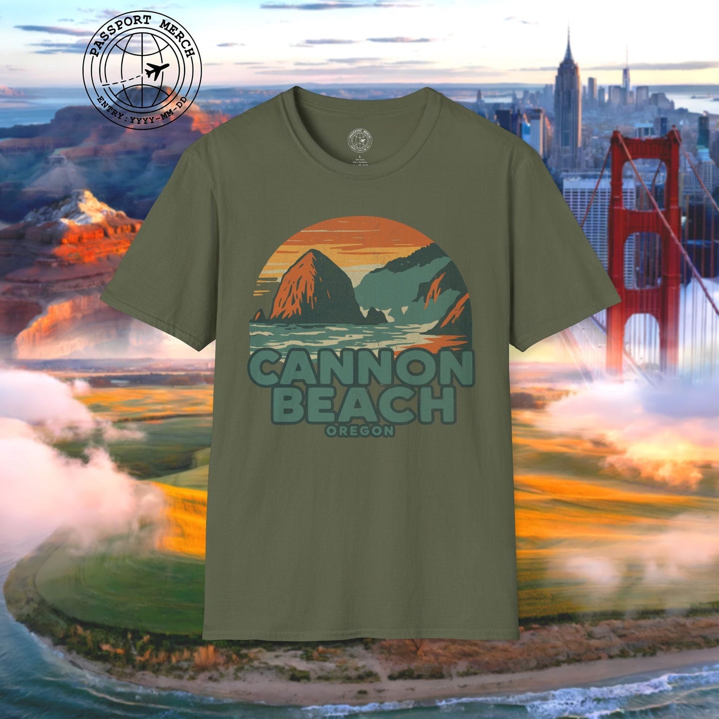 Cannon Beach, Oregon - 80's Vintage T-Shirt