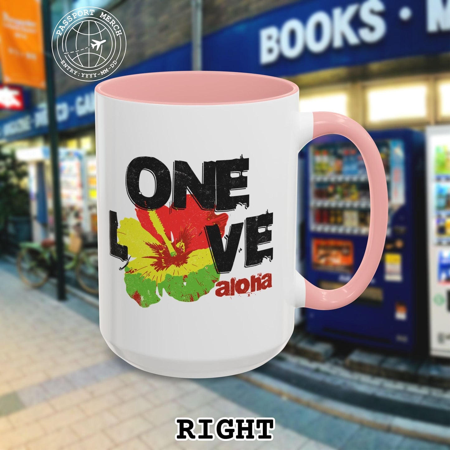 One Love, Aloha, Hawaii 15oz Mug