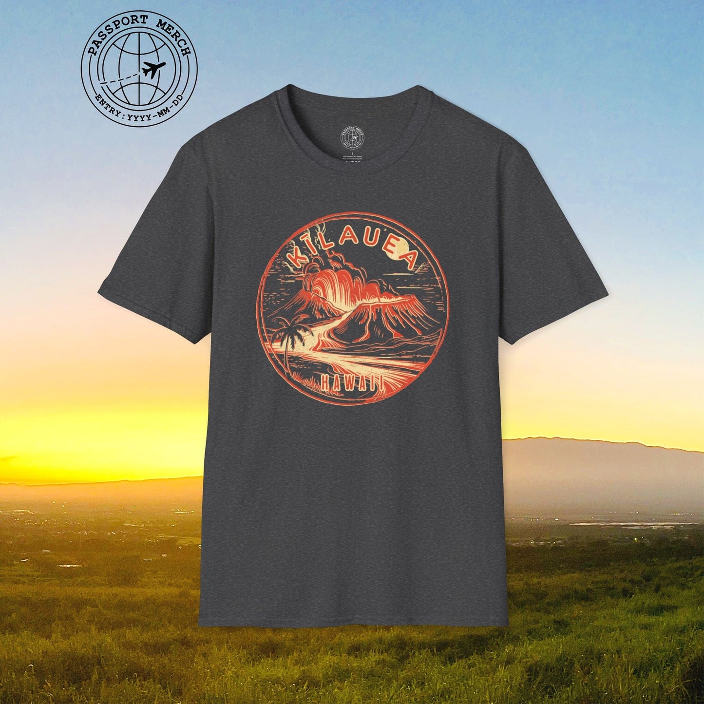 Vintage Kilauea Eruption, Hawaii T-Shirt