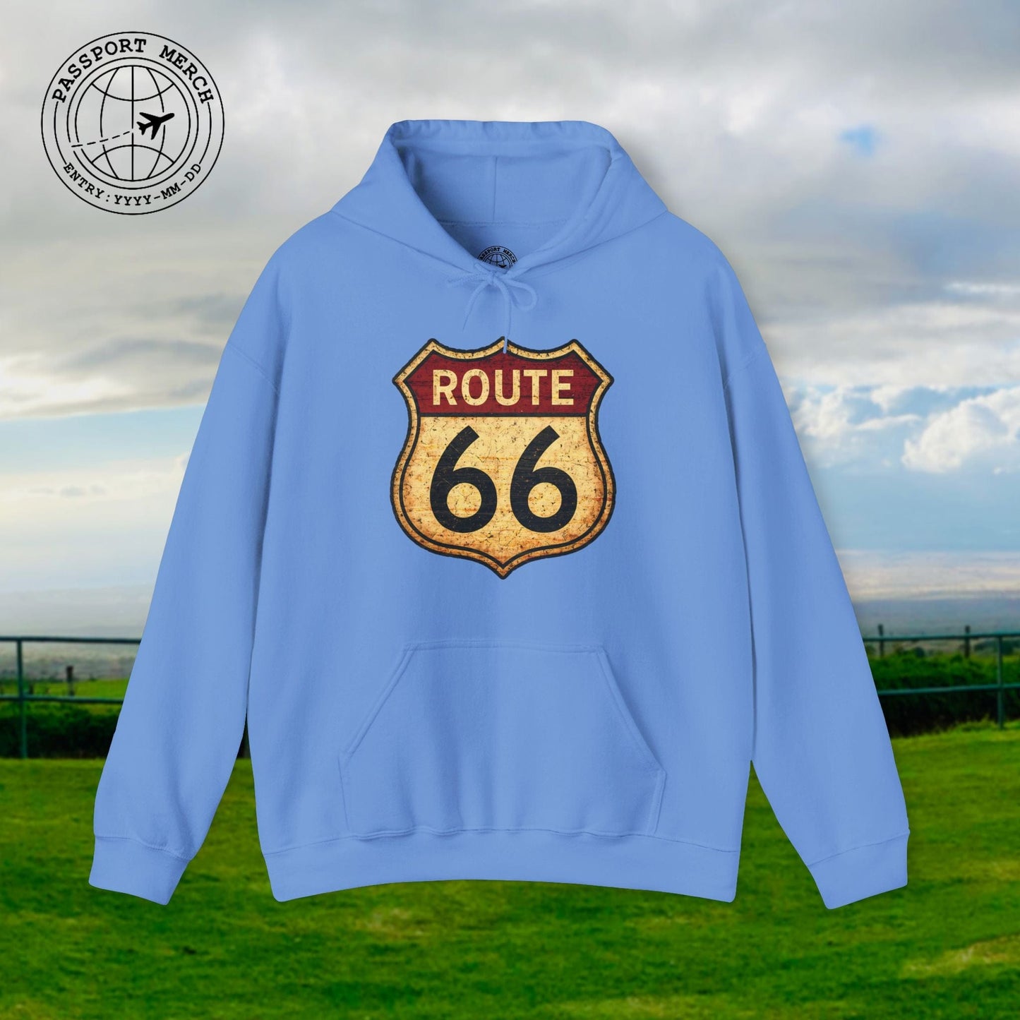 Signs of Wanderlust, Vintage Route 66, USA Hoodie