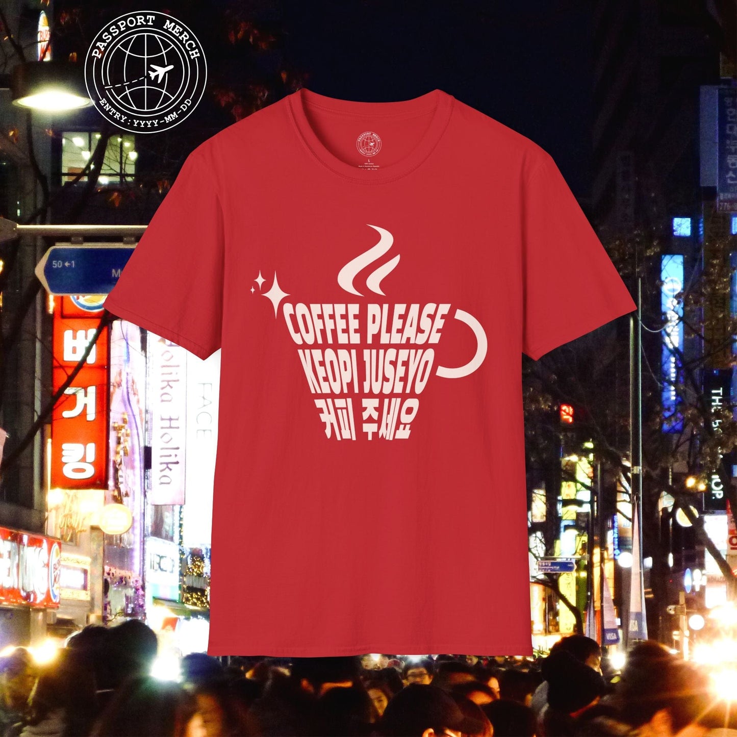 Coffee Please. Keopi Juseyo. Korea T-Shirt