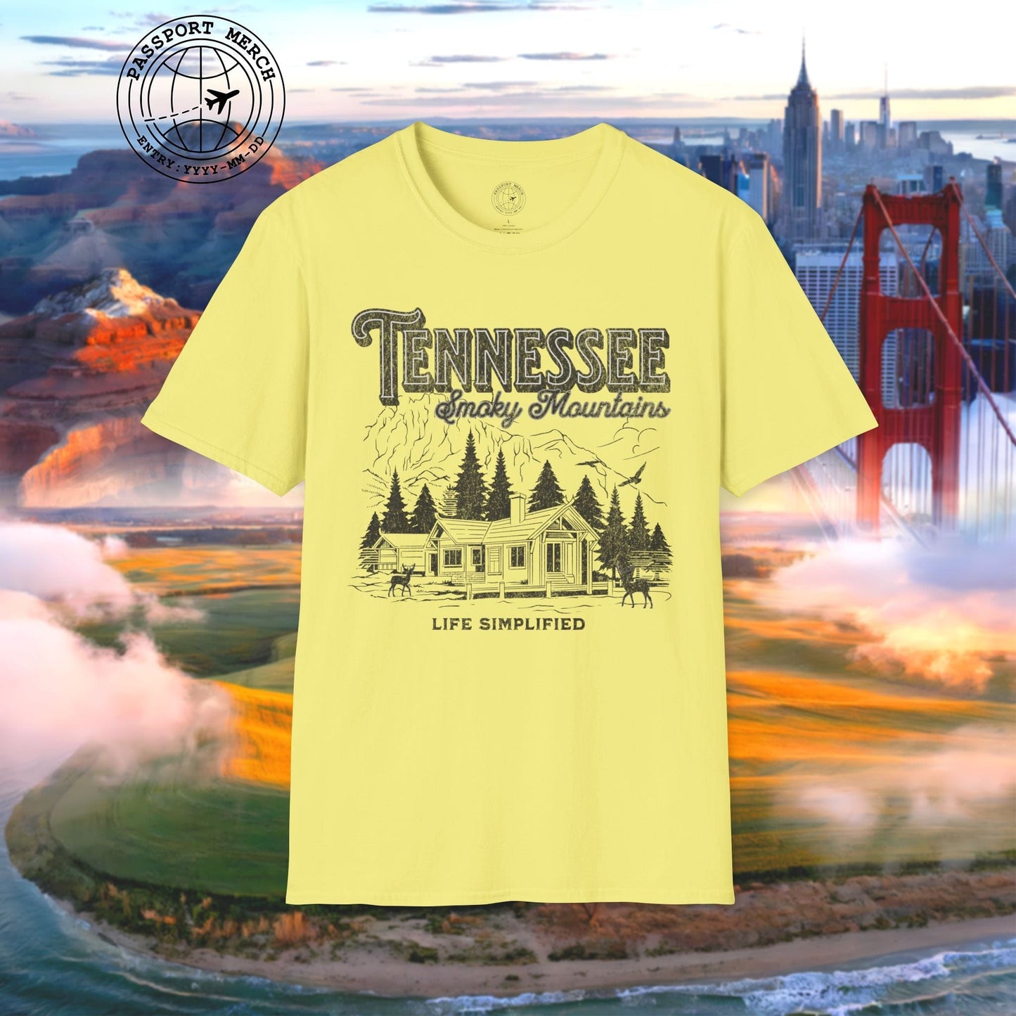 Life Simplified, Smoky Mountains Tennessee T-Shirt