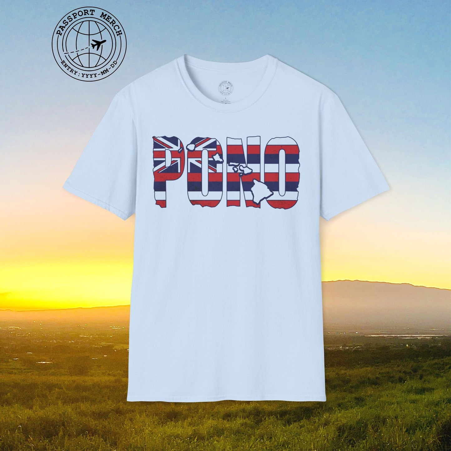 Hawaii Pono Letter Flag T-Shirt