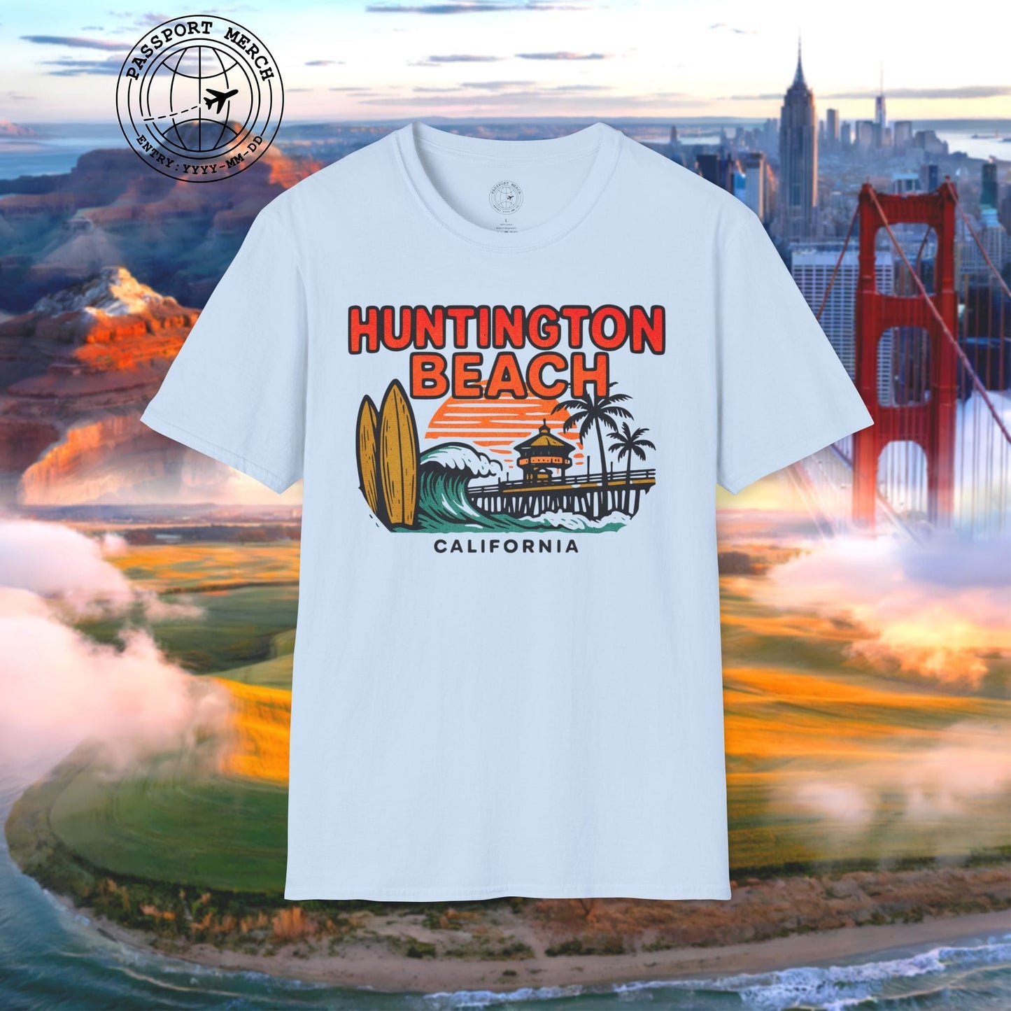 Huntington Beach, California - 80's Vintage T-Shirt