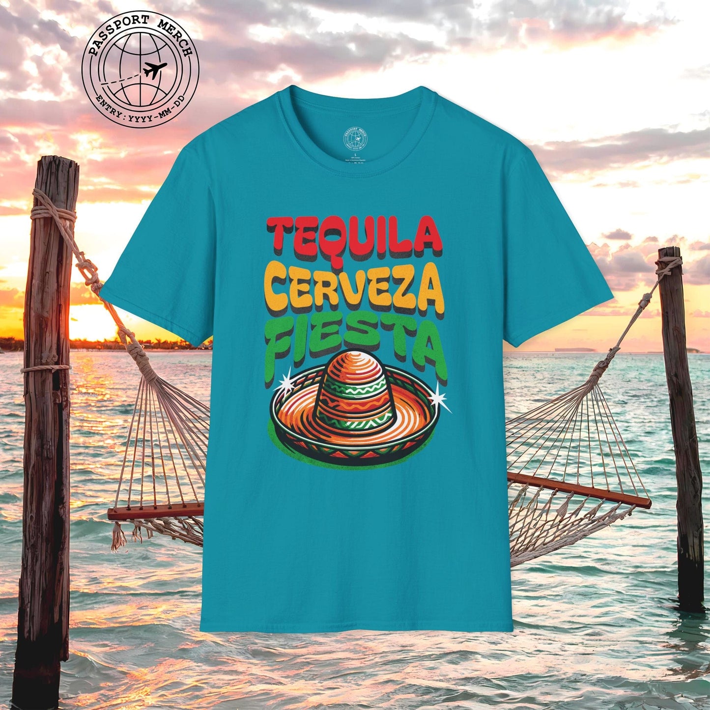 Tequila Cerveza Fiesta Mexico T-Shirt
