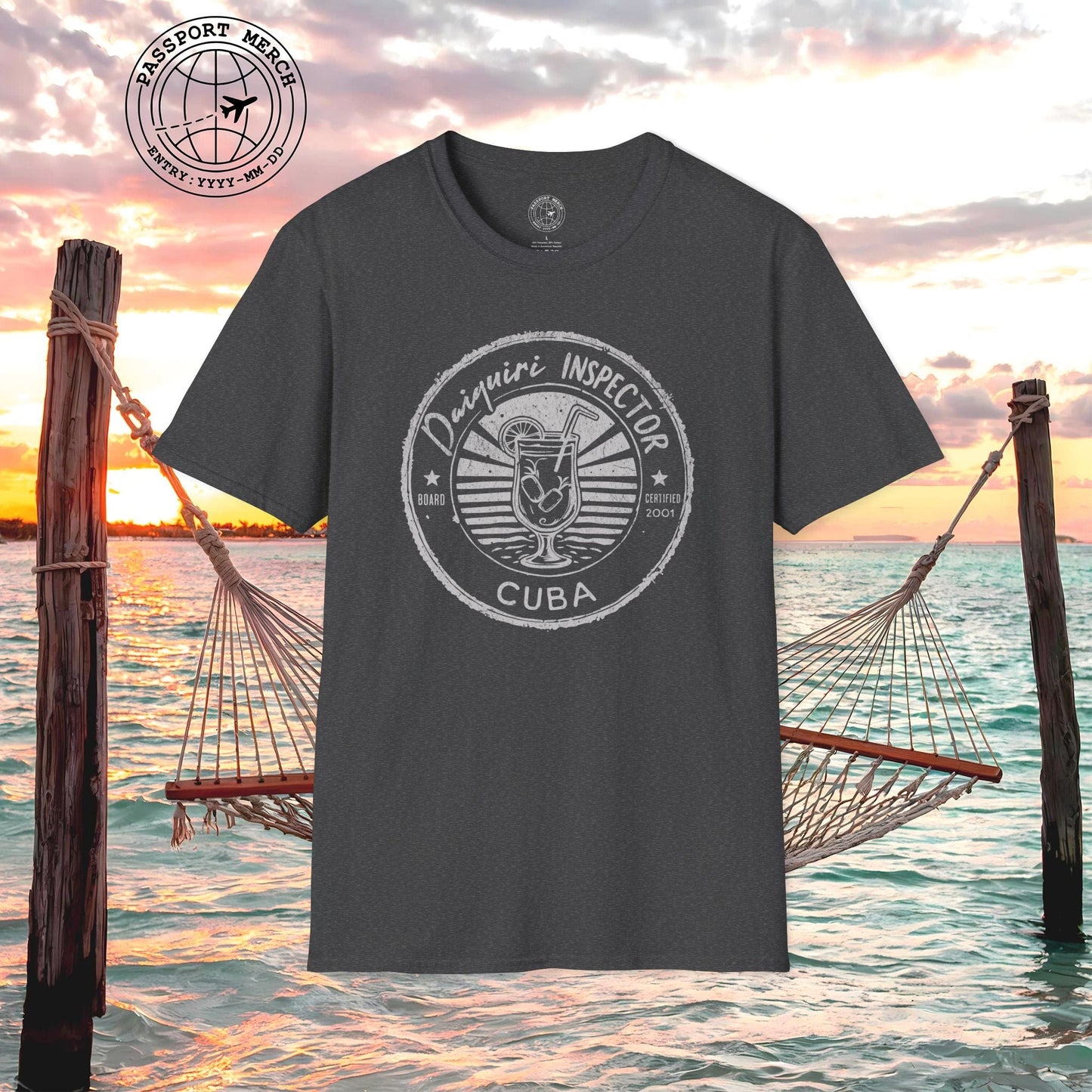 Board Certified Daiquiri Inspector, Cuba T-Shirt