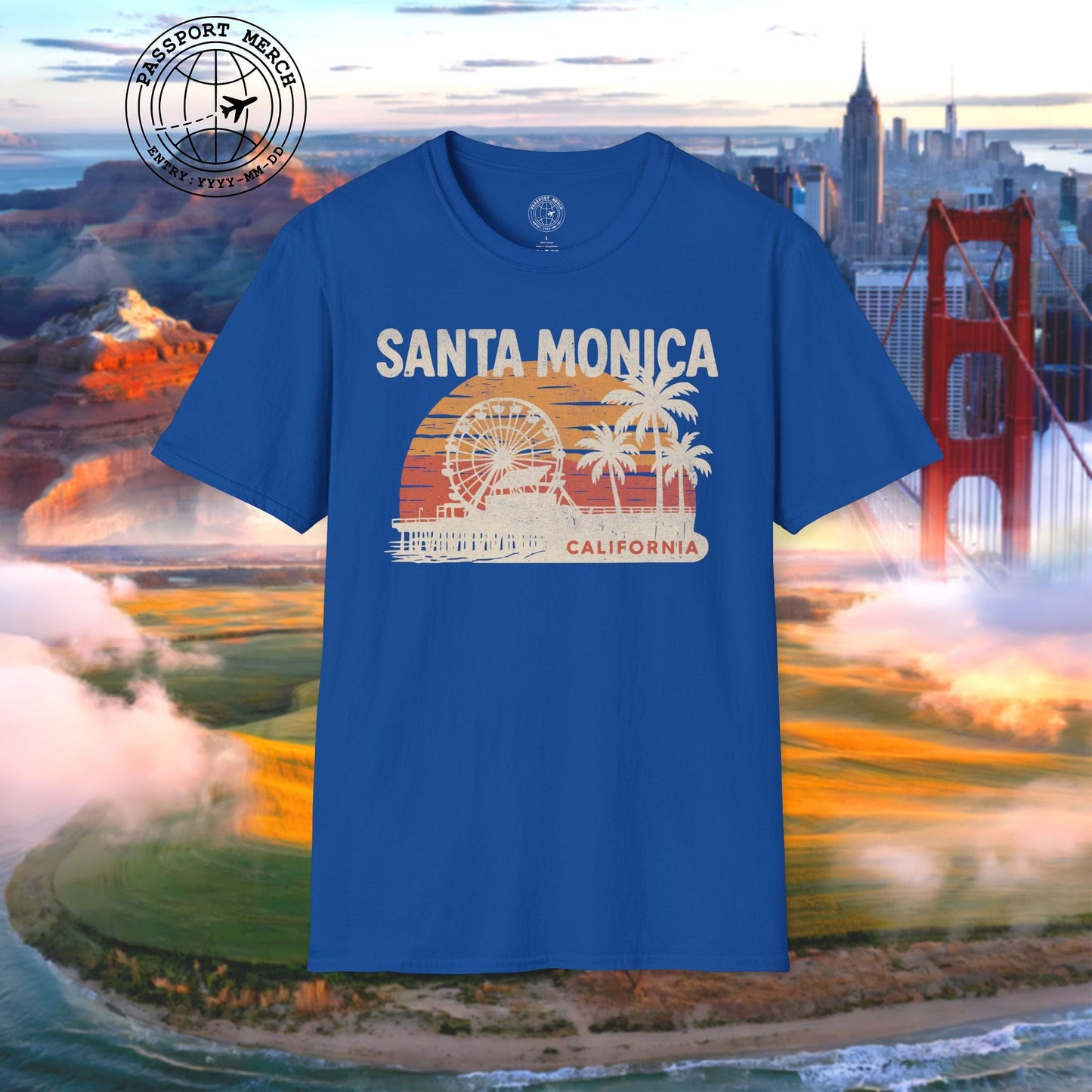 Santa Monica, California - 80's Vintage T-Shirt