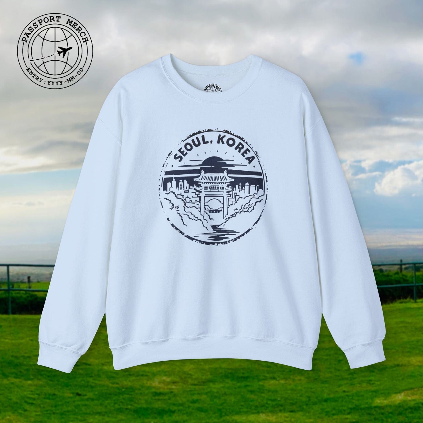 Vintage Badge, Seoul Korea Crewneck