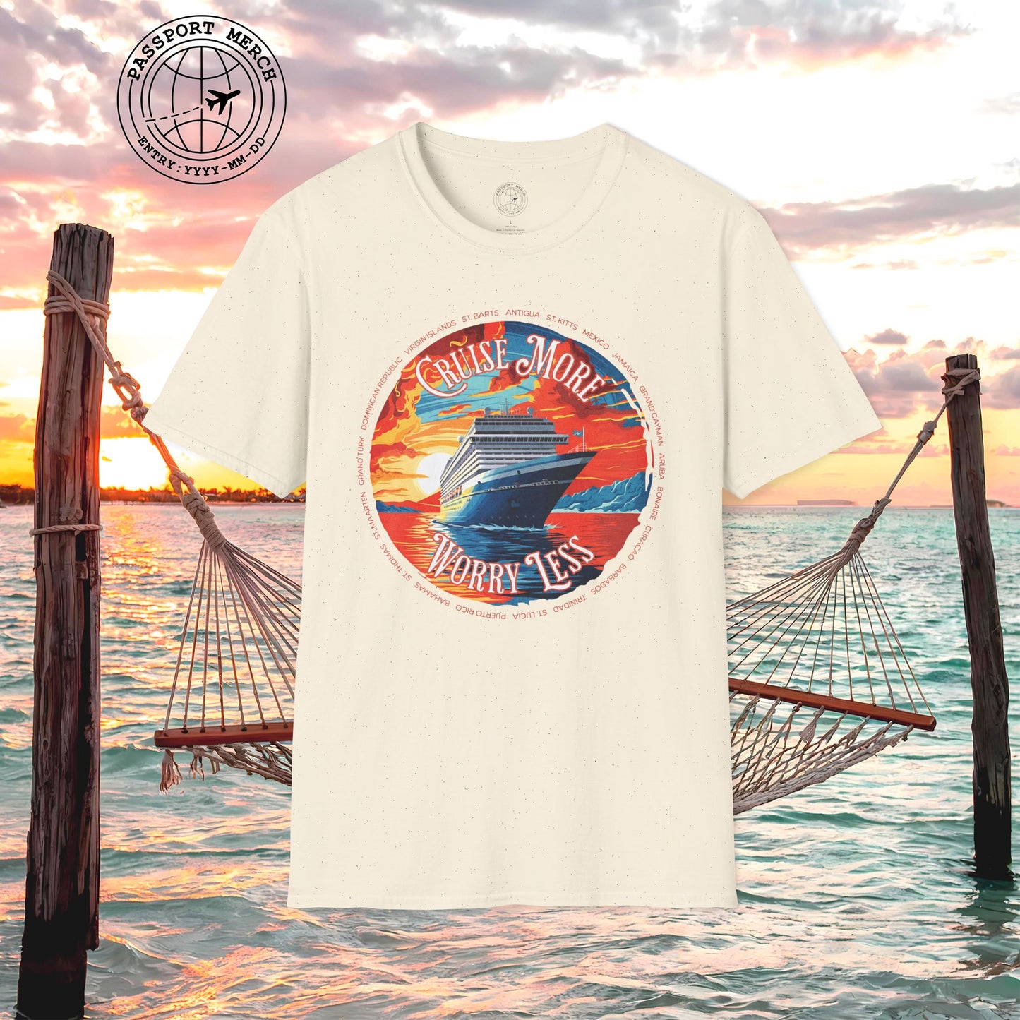 Cruise More Worry Less Caribbean T-Shirt