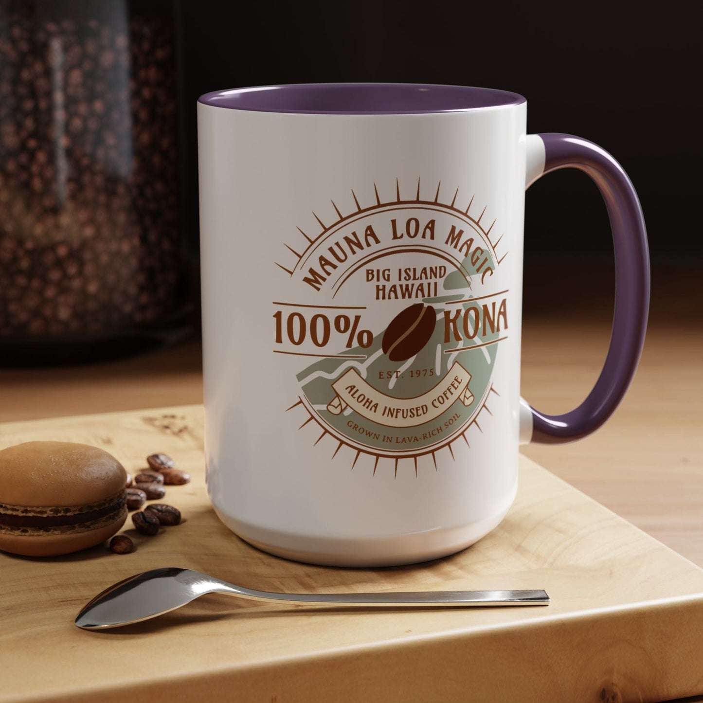 Mauna Loa Magic Kona Coffee Hawaii 15oz Mug