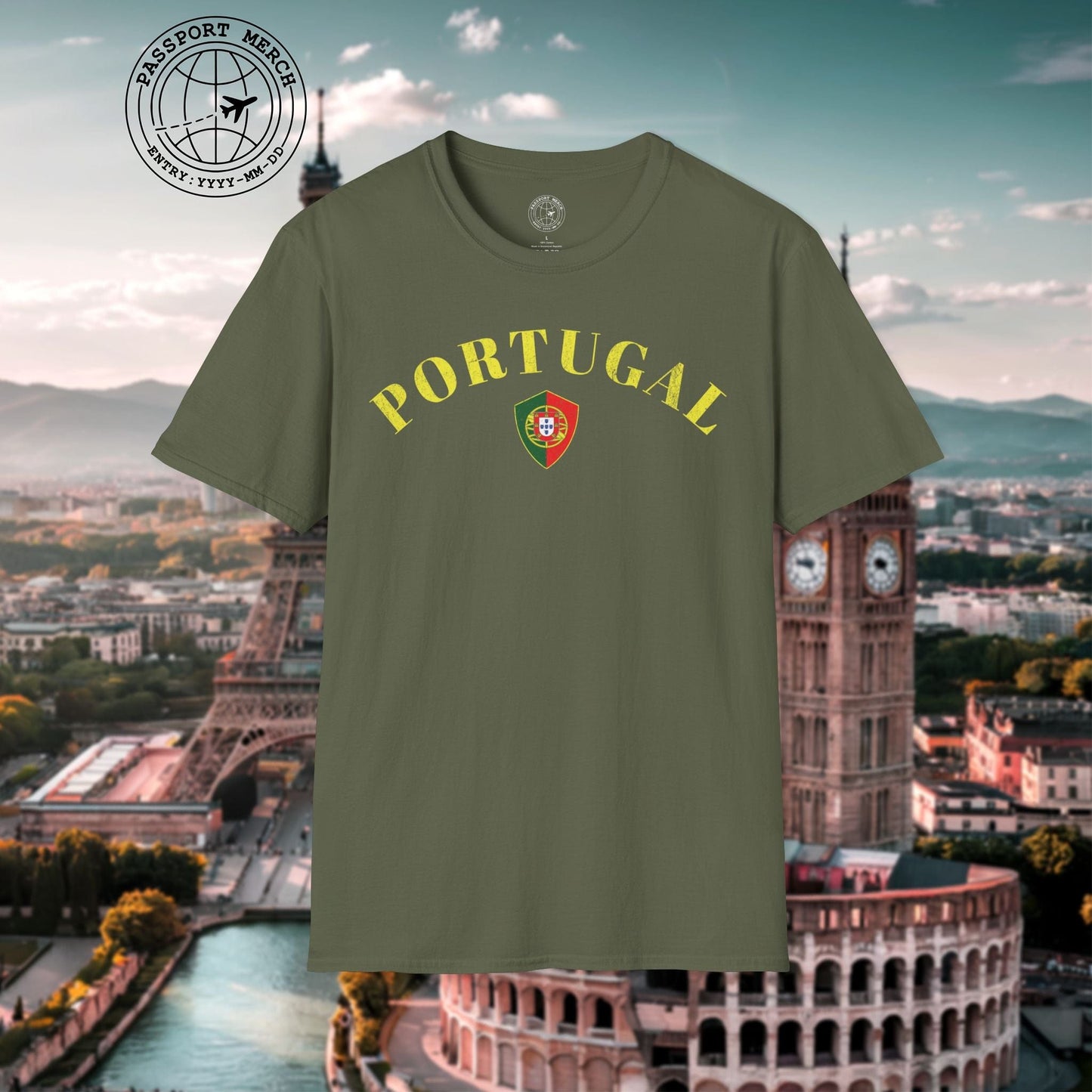 Portugal Coat of Arms Flag Shield T-Shirt