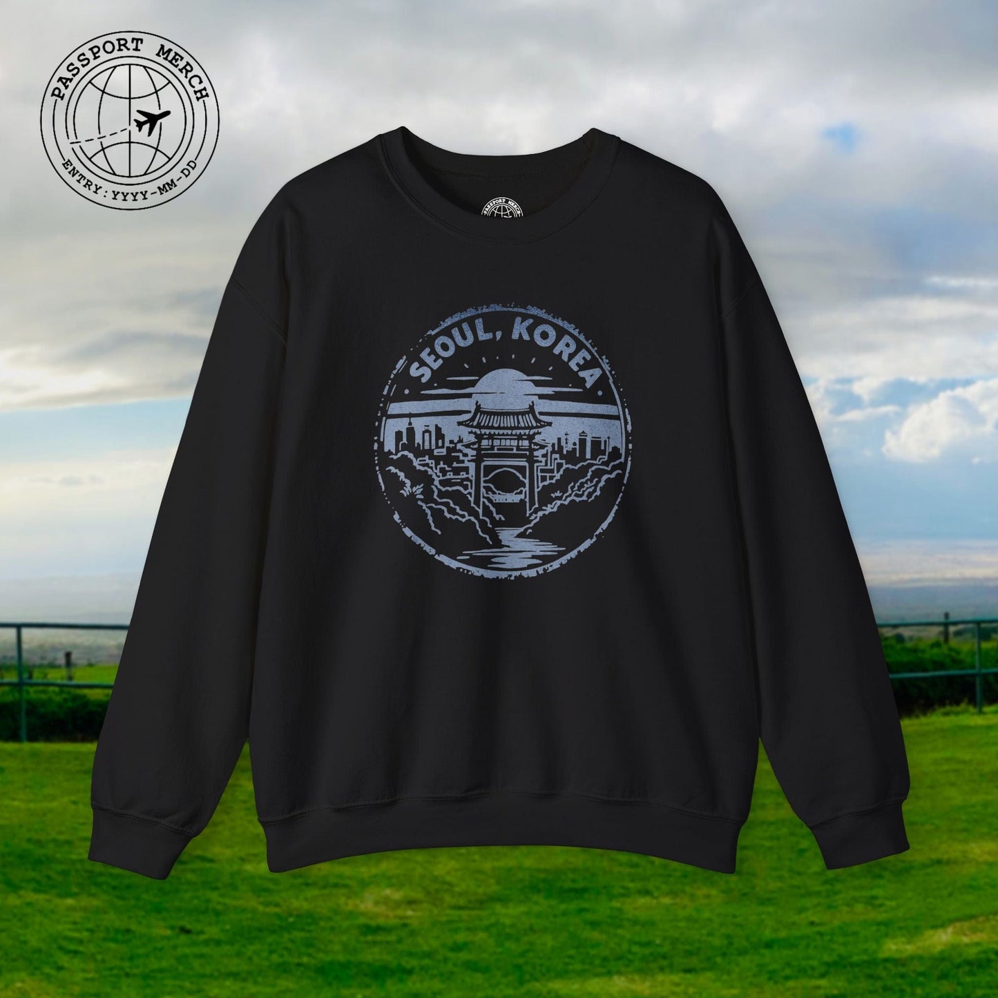 Vintage Badge, Seoul Korea Crewneck