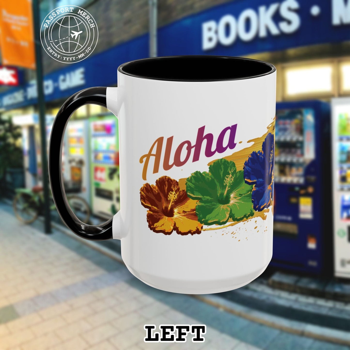 Pop Art Hibiscus, Hawaii 15oz Mug