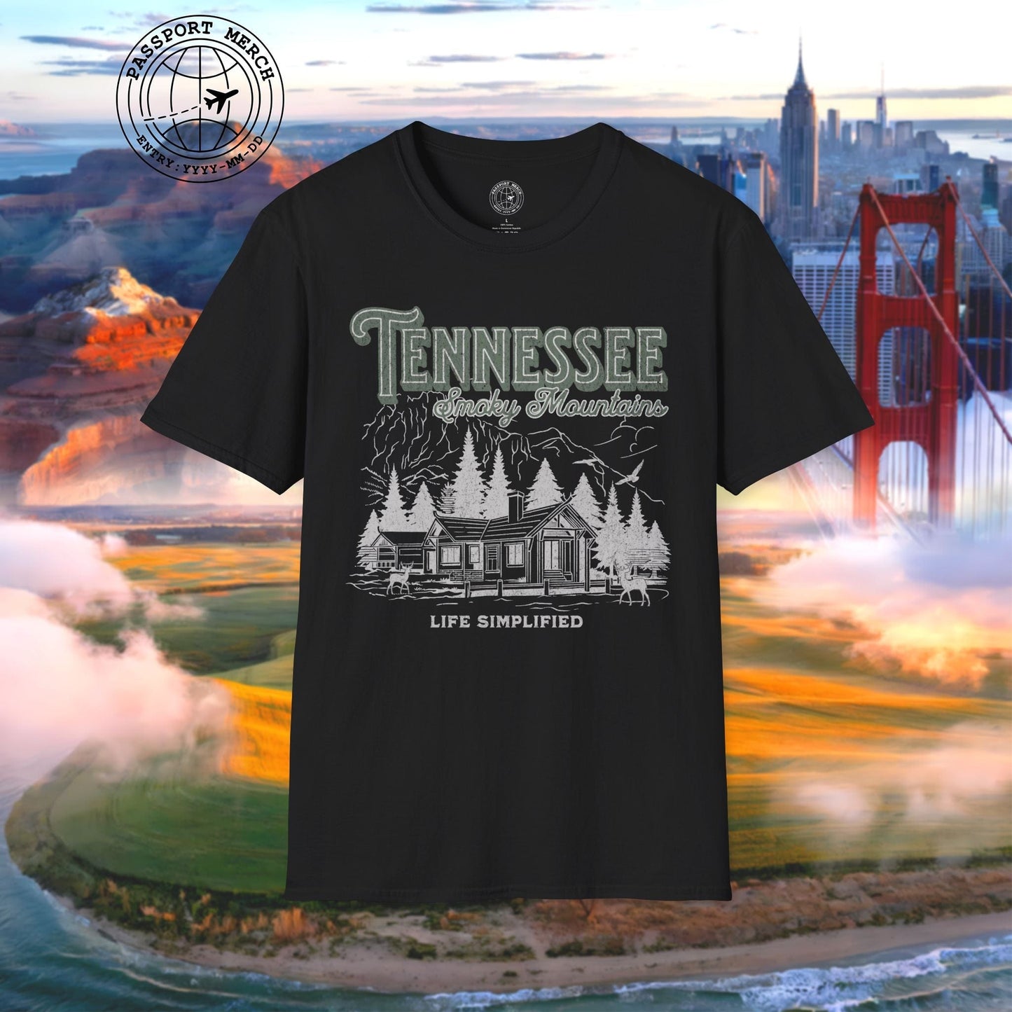 Life Simplified, Smoky Mountains Tennessee T-Shirt
