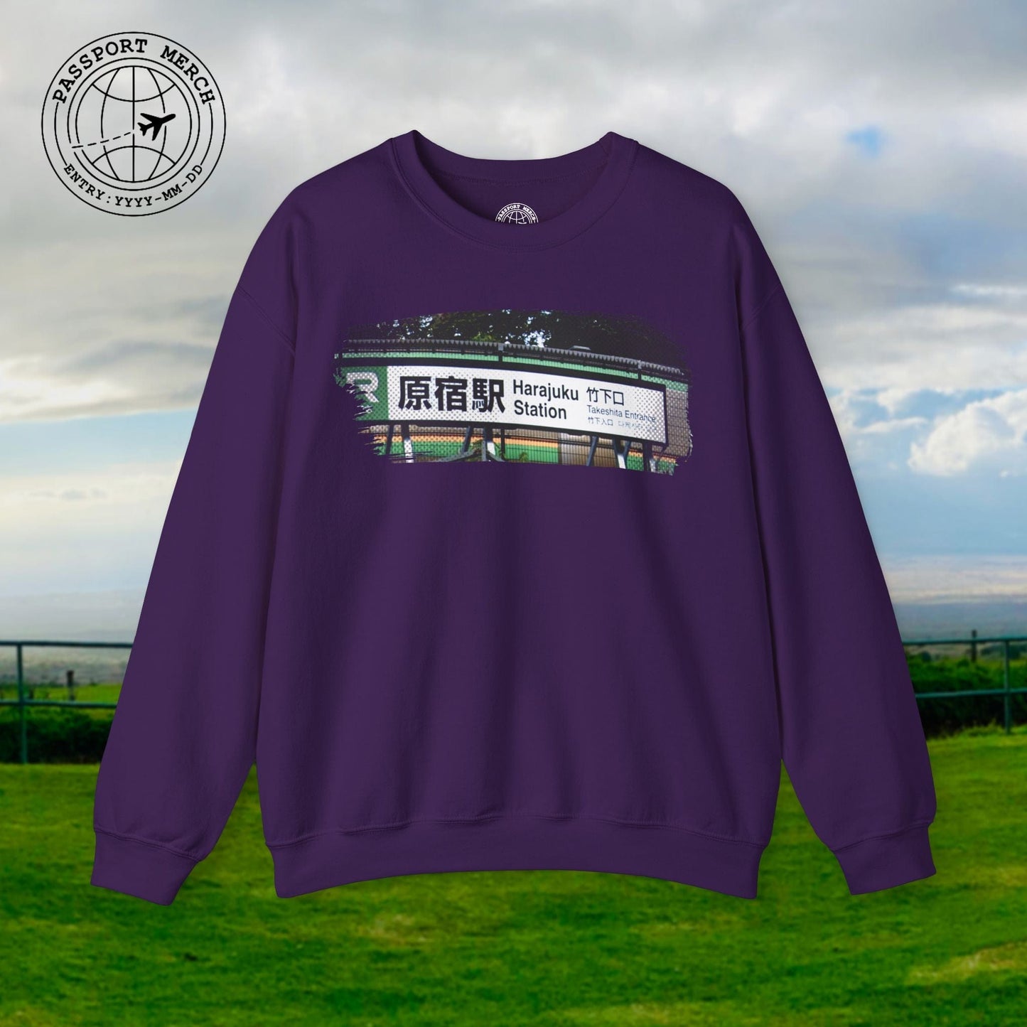 Signs of Wanderlust, Takeshita Street Harajuku Japan Crewneck
