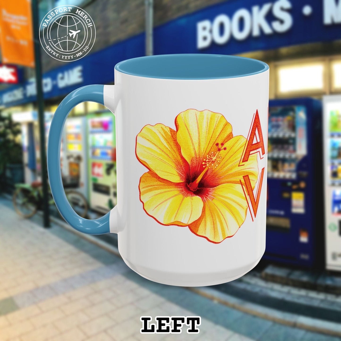 Sun-Kissed Hibiscus Aloha Vibes, Hawaii 15oz Mug