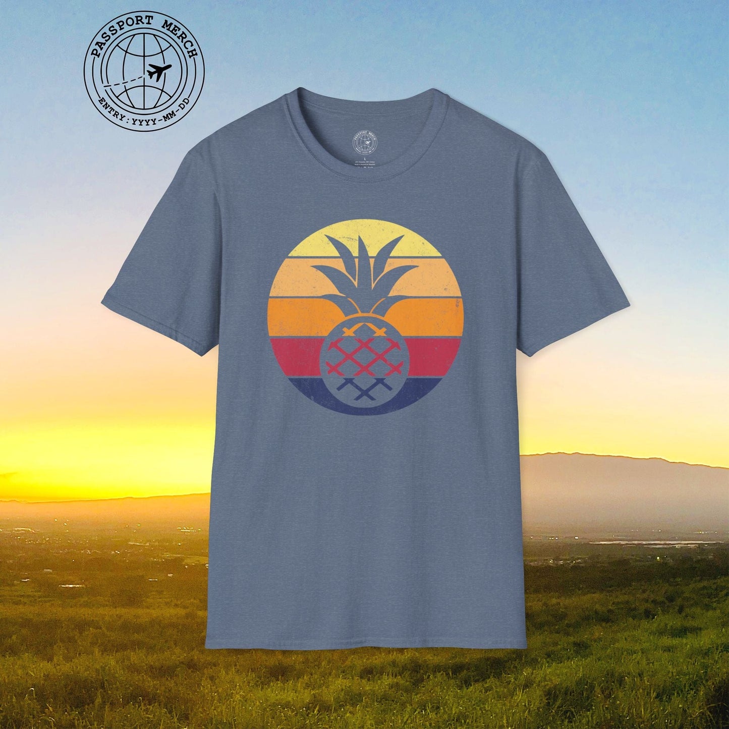 Retro Sun Hawaiian Pineapple T-Shirt