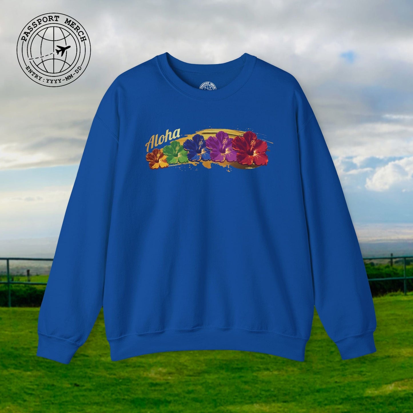 Pop Art Hibiscus, Hawaii Crewneck