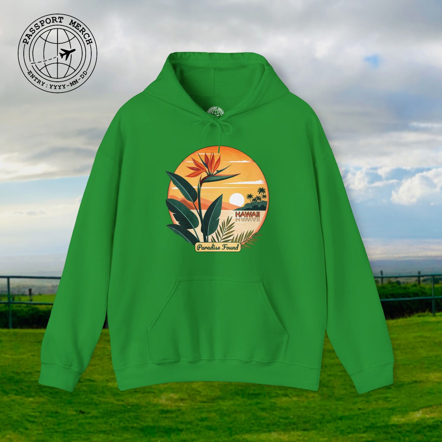 Retro (Bird of) Paradise Found, Hawaii Hoodie