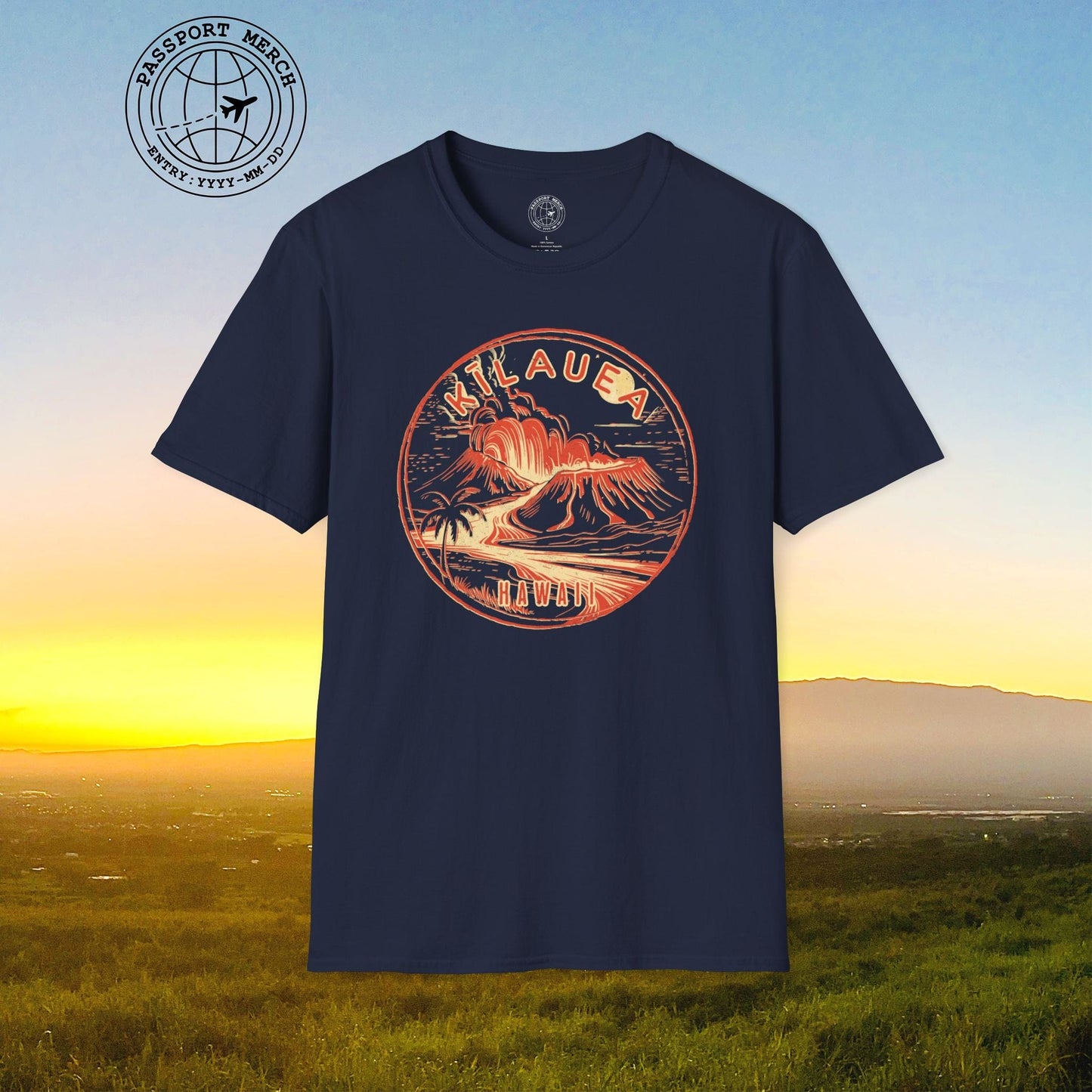 Vintage Kilauea Eruption, Hawaii T-Shirt