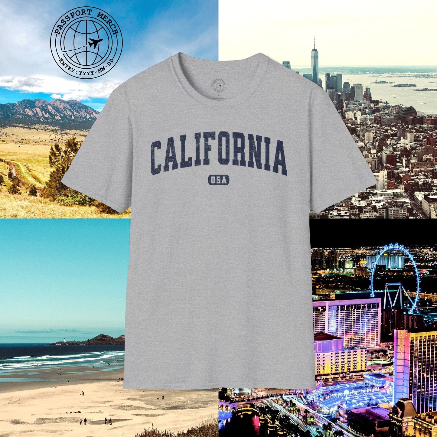 Classic Athletic, California (50 States Edition) T-Shirt